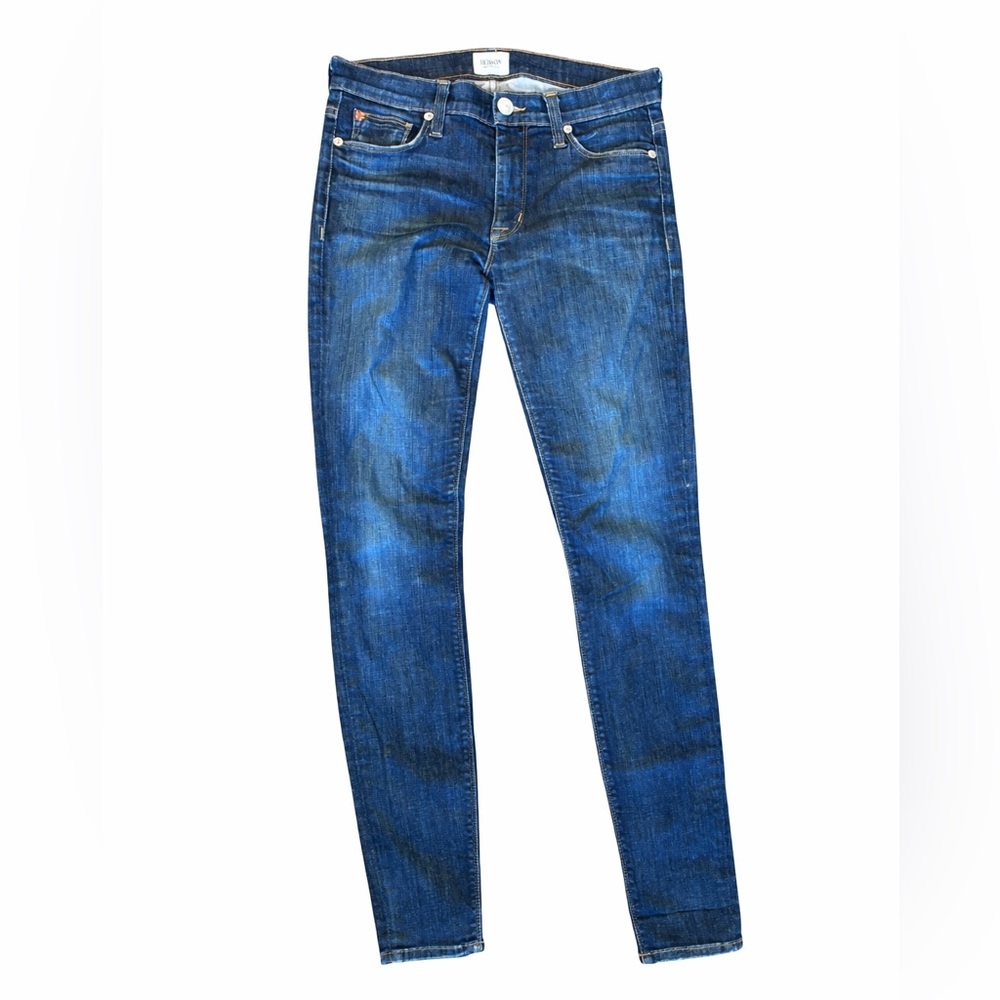 Hudson Women’s Nico Super Skinny Mid-Rise Jeans Medium Blue Denim Size 27